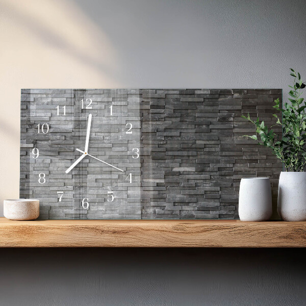 Horizontale Uhr Steinstruktur