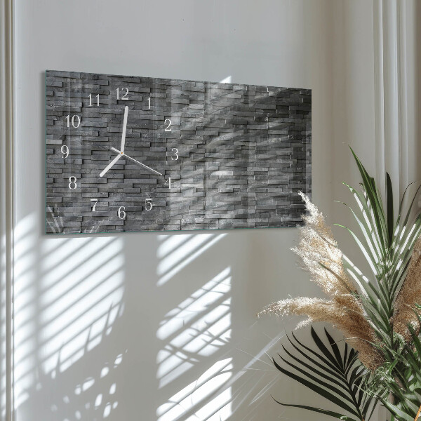 Horizontale Uhr Steinstruktur