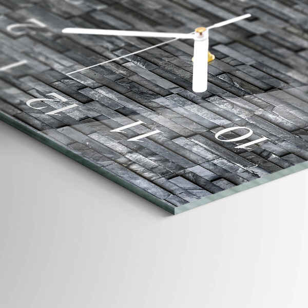 Horizontale Uhr Steinstruktur