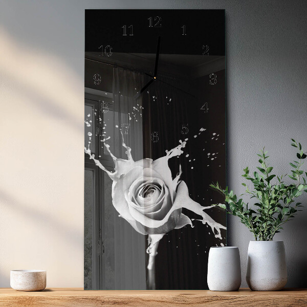 Vertikale Uhr Rose
