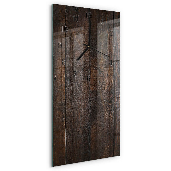 Vertikale Uhr Holz
