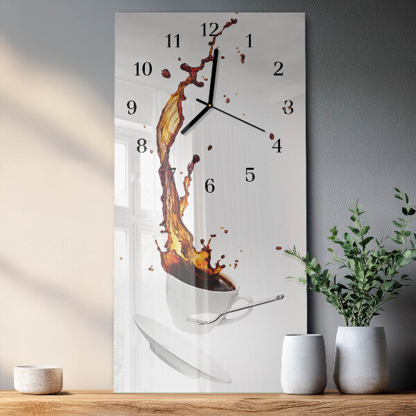 Vertikale Uhr Kaffee