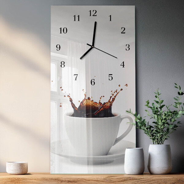 Vertikale Uhr Kaffee
