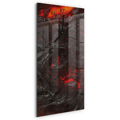Vertikale Uhr Lava