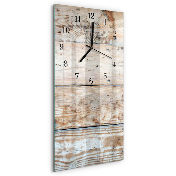 Vertikale Uhr Holz