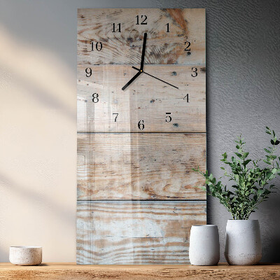 Vertikale Uhr Holz