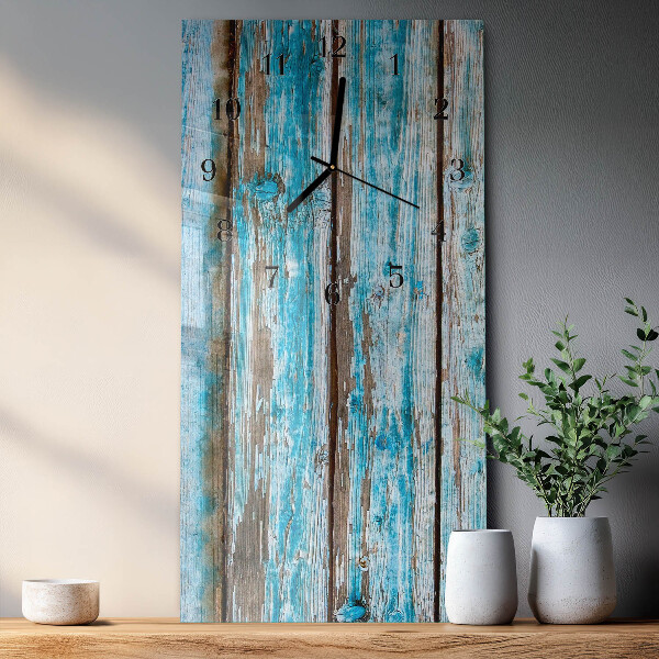 Vertikale Uhr Holz