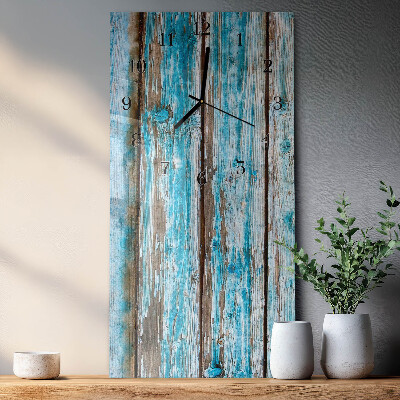 Vertikale Uhr Holz