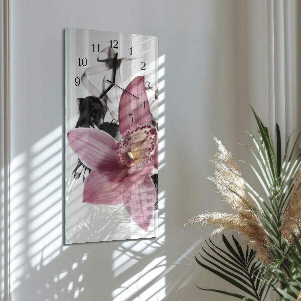 Vertikale Uhr Orchidee