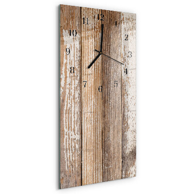 Vertikale Uhr Holz