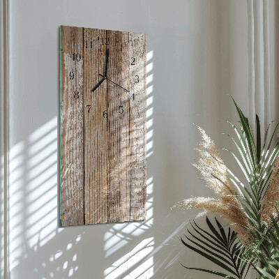 Vertikale Uhr Holz