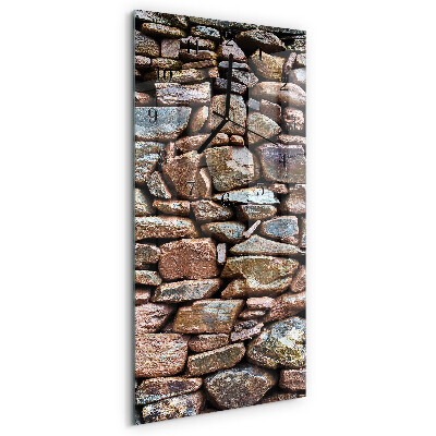 Vertikale Uhr Steinmauer
