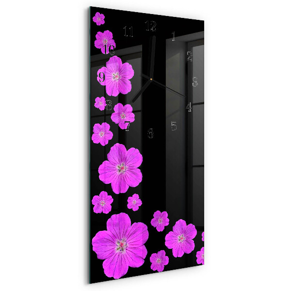Vertikale Uhr Blumen