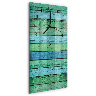 Vertikale Uhr Holz