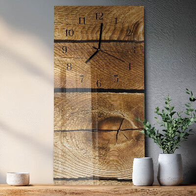 Vertikale Uhr Holz