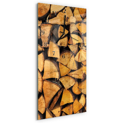 Vertikale Uhr Holz