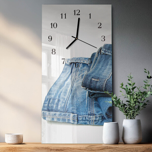 Vertikale Uhr Jeans