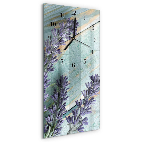 Vertikale Uhr Lavendel