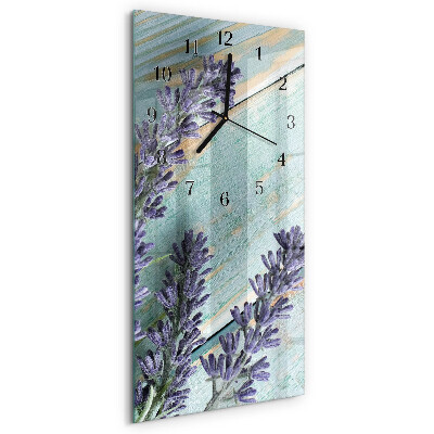 Vertikale Uhr Lavendel