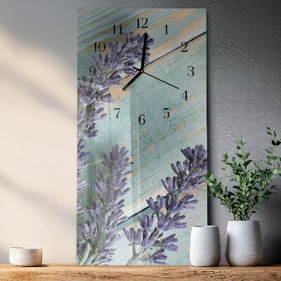 Vertikale Uhr Lavendel