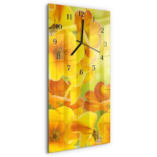 Vertikale Uhr Blumen