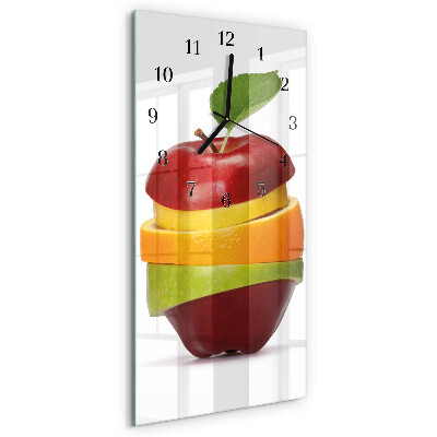 Vertikale Uhr Obst