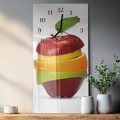 Vertikale Uhr Obst