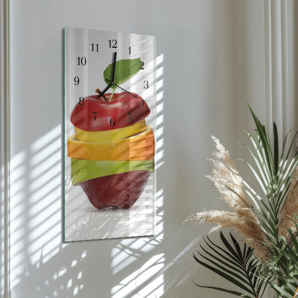 Vertikale Uhr Obst