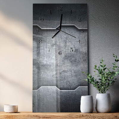 Vertikale Uhr Metall