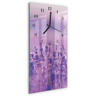 Vertikale Uhr Lavendel