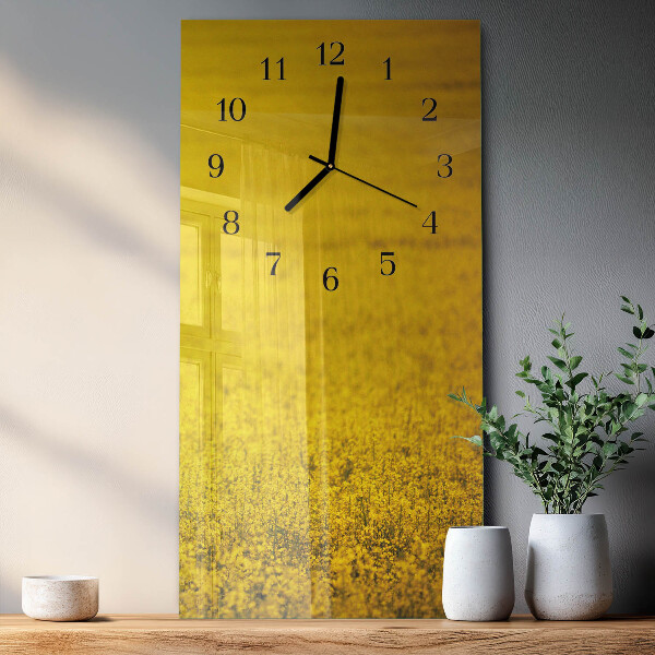 Vertikale Uhr Blumenfeld