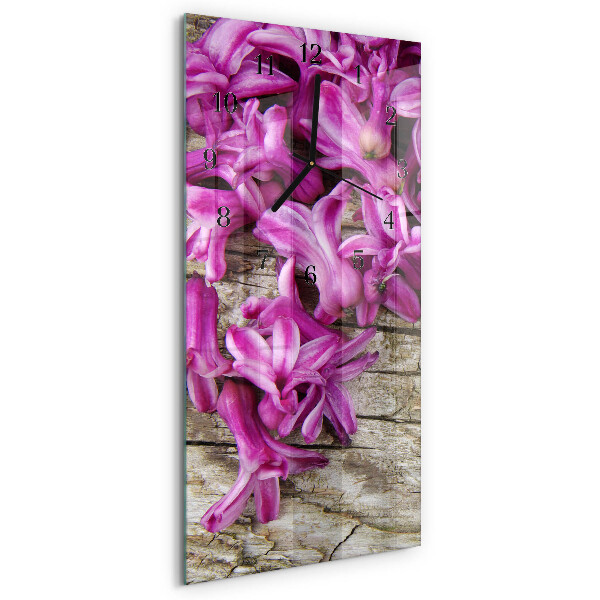 Vertikale Uhr Blumen