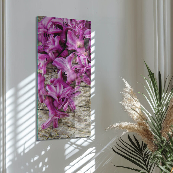 Vertikale Uhr Blumen