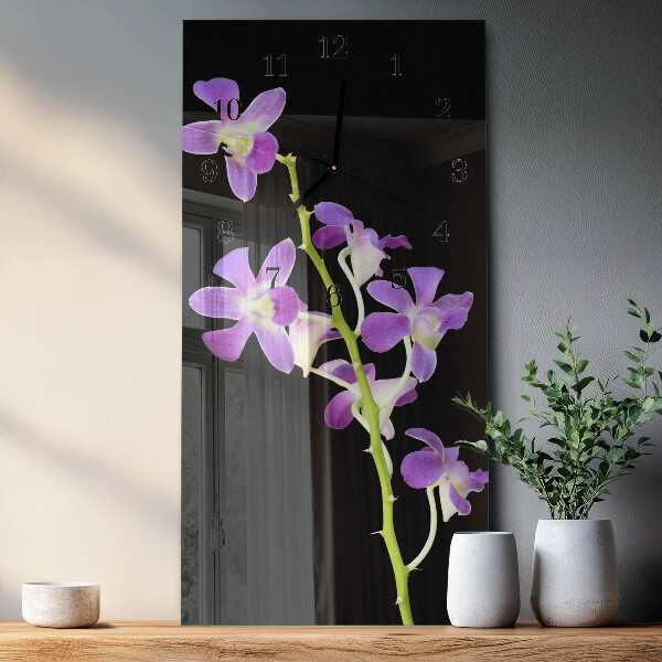 Vertikale Uhr Blumen