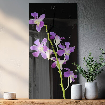 Vertikale Uhr Blumen