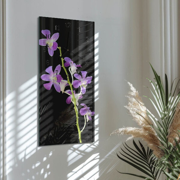 Vertikale Uhr Blumen