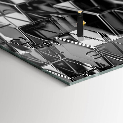 Vertikale Uhr Metallwürfel