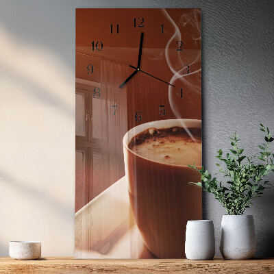 Vertikale Uhr Kaffee
