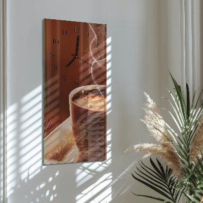 Vertikale Uhr Kaffee