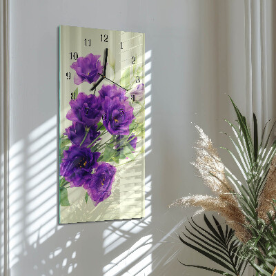 Vertikale Uhr Blumen
