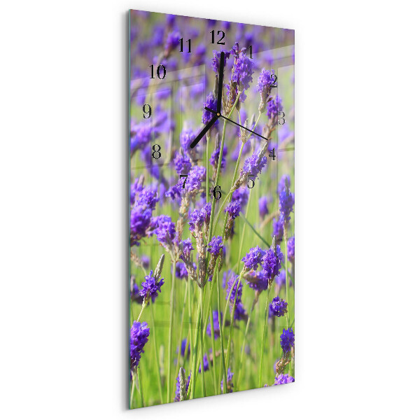 Vertikale Uhr Lavendel