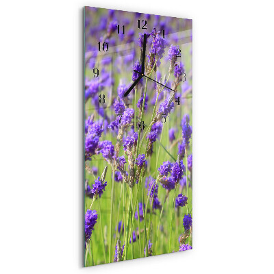 Vertikale Uhr Lavendel