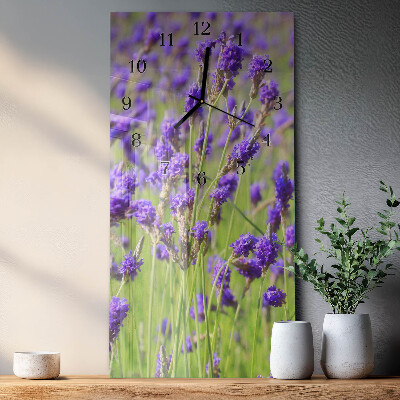 Vertikale Uhr Lavendel