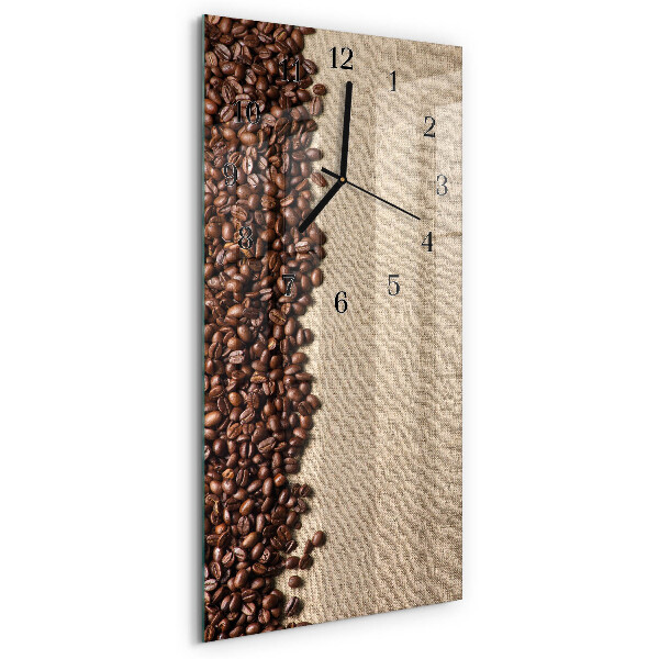 Vertikale Uhr Kaffeebohnen