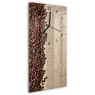 Vertikale Uhr Kaffeebohnen
