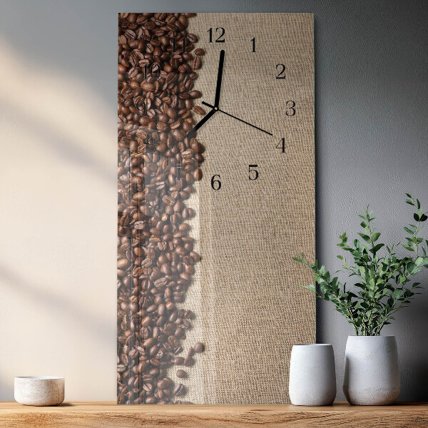 Vertikale Uhr Kaffeebohnen