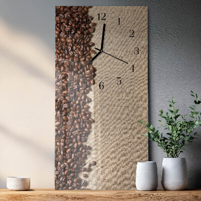 Vertikale Uhr Kaffeebohnen