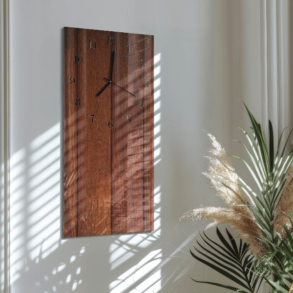 Vertikale Uhr Holz