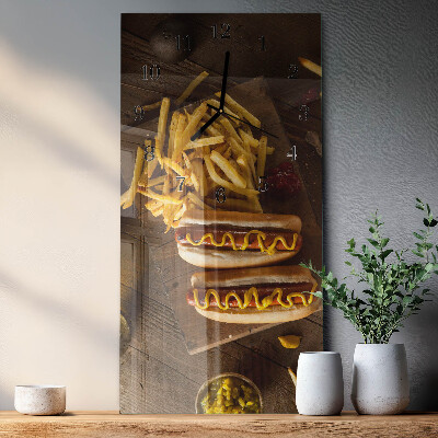 Vertikale Uhr Fastfood