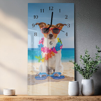 Vertikale Uhr Hund
